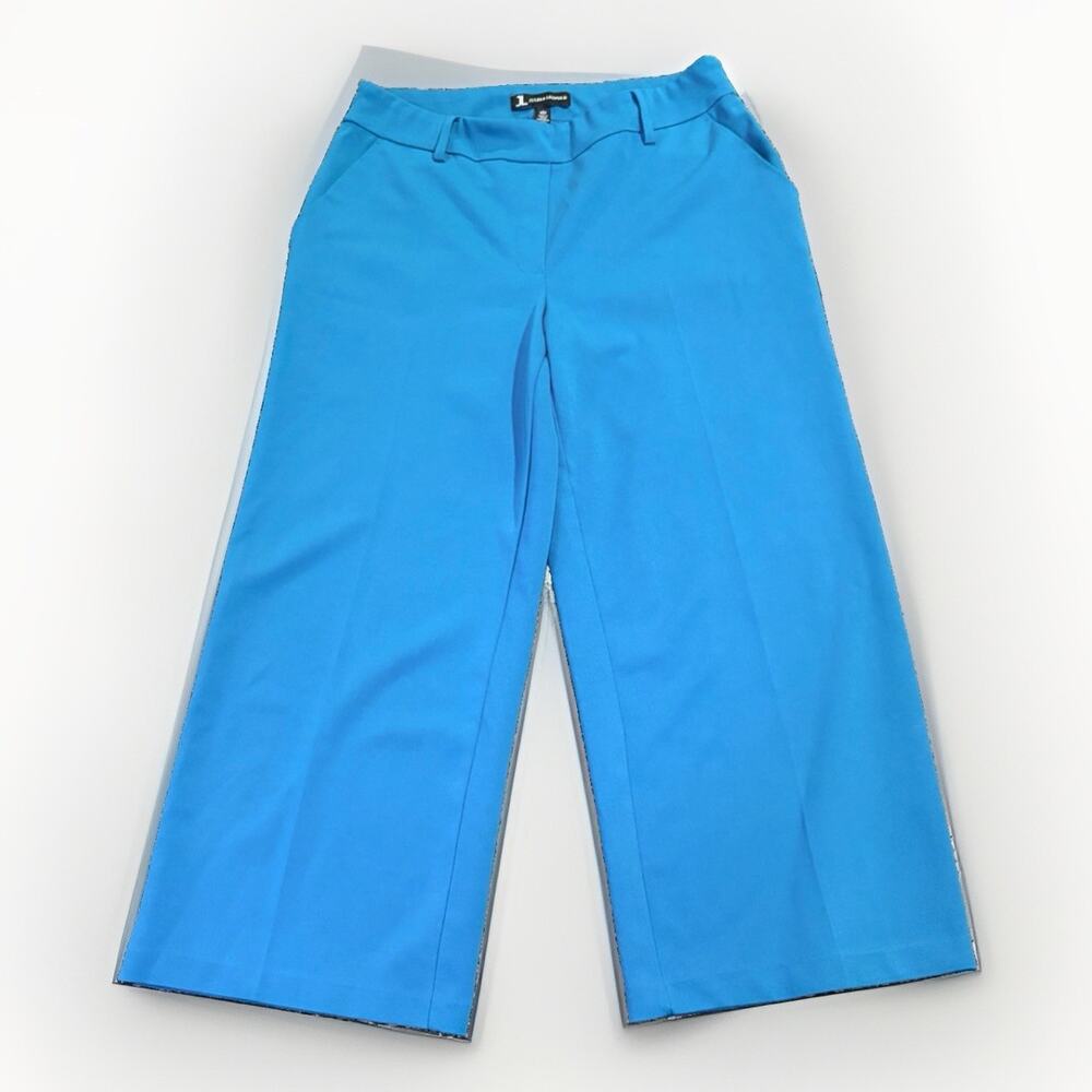 Jules & Leopold Blue Wide Crop Leg Dress Pants Women’s Medium Career Office